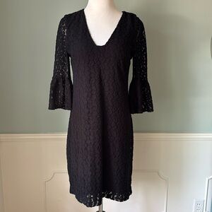 Lilly Pulitzer Jaclene Ruffle Dress In Onyx